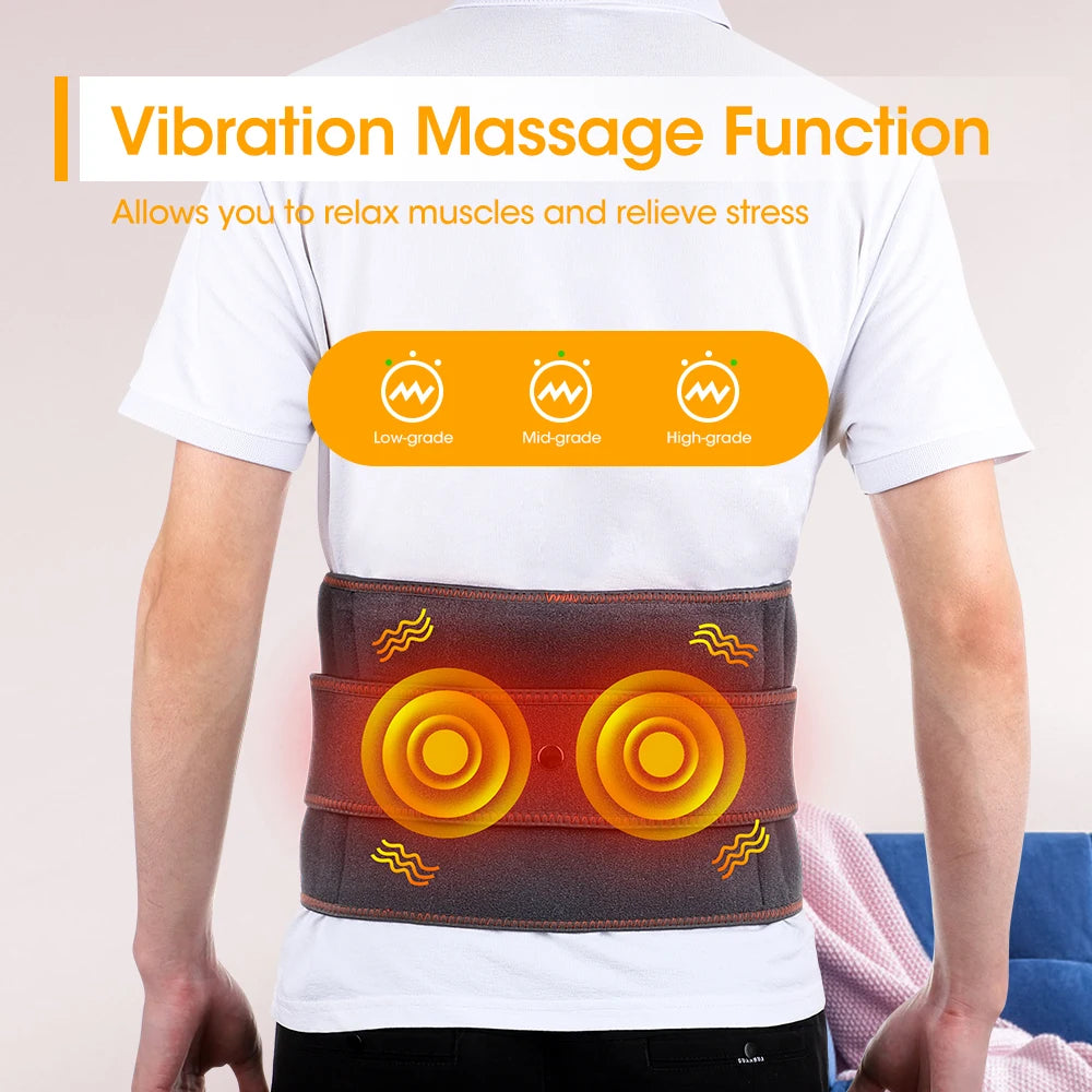 Electric Infrared Heating Therapy Waist Massager Back Support