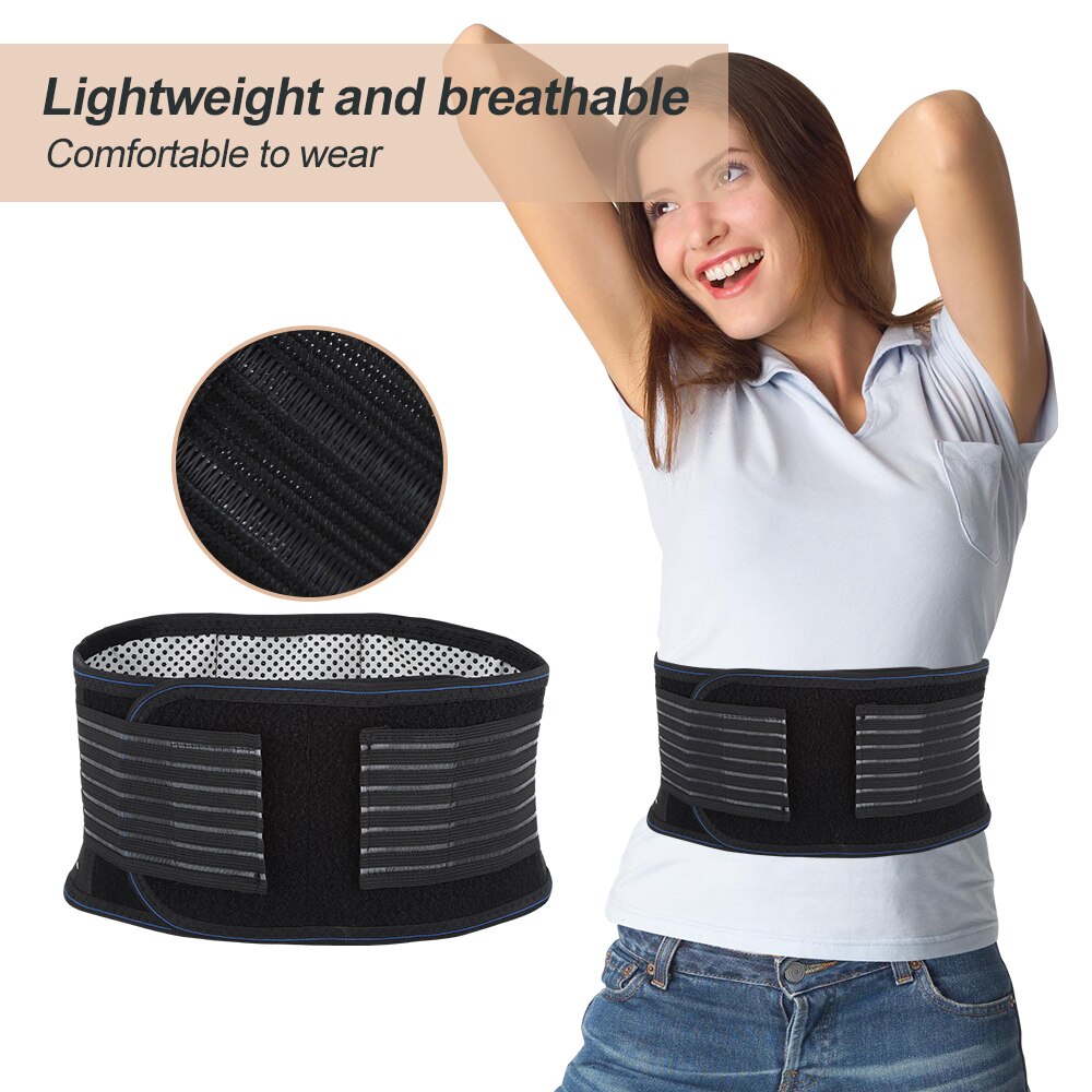 Waist Protective Belt Adjustable Waist Tourmaline Self Heating Magnetic Waist Support Sports Abdomen Belt Lumbar Spine Self-fitn