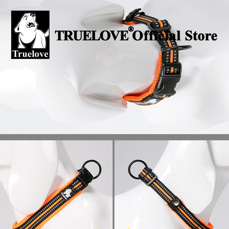 Truelove Pet Dog Collar Nylon Adjustable Webbing Padded Soft Reflective Durable Heavy Duty Training Custom Luxury Cat TLC5011