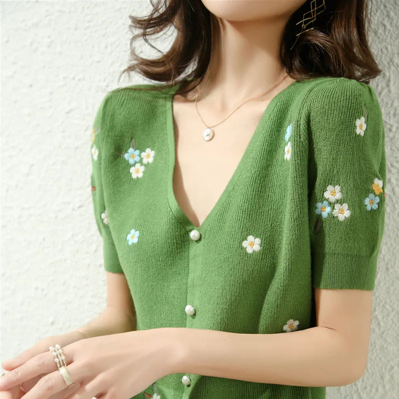 Women's T-Shirt Spring/Summer Cotton Sweater