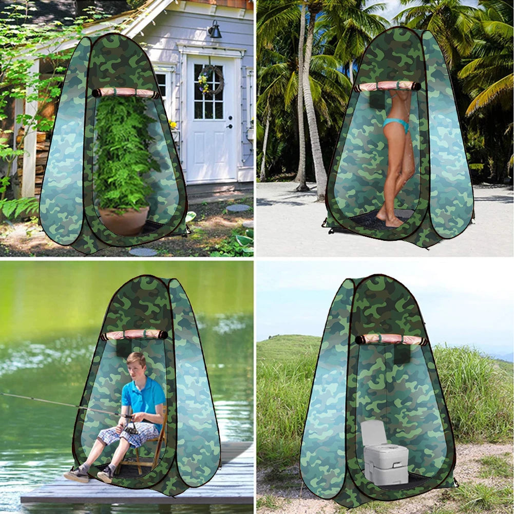 Outdoor Camping Shower Tent Portable Folding Bath Tent Mobile Toilet Fishing Photography Tent Camping Hiking Travel Bath Tents