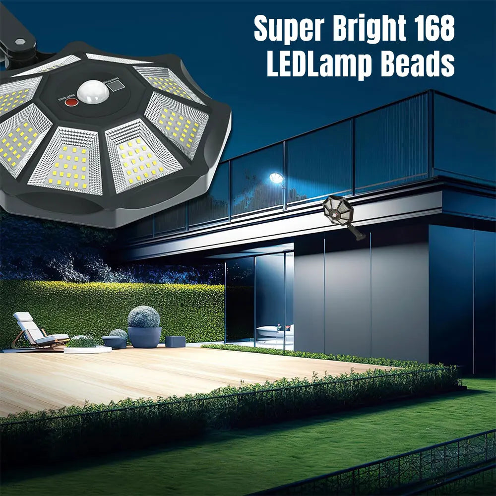 2400mAh LED Solar Waterproof Security Flood Lights