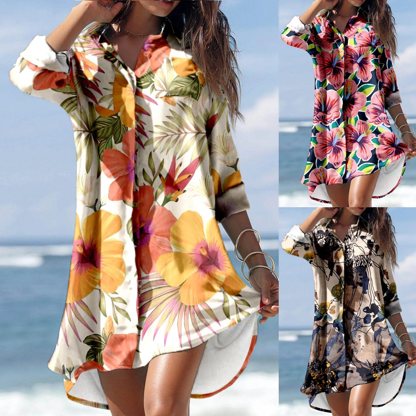 Casual Plus Size Print Shirt Clothing