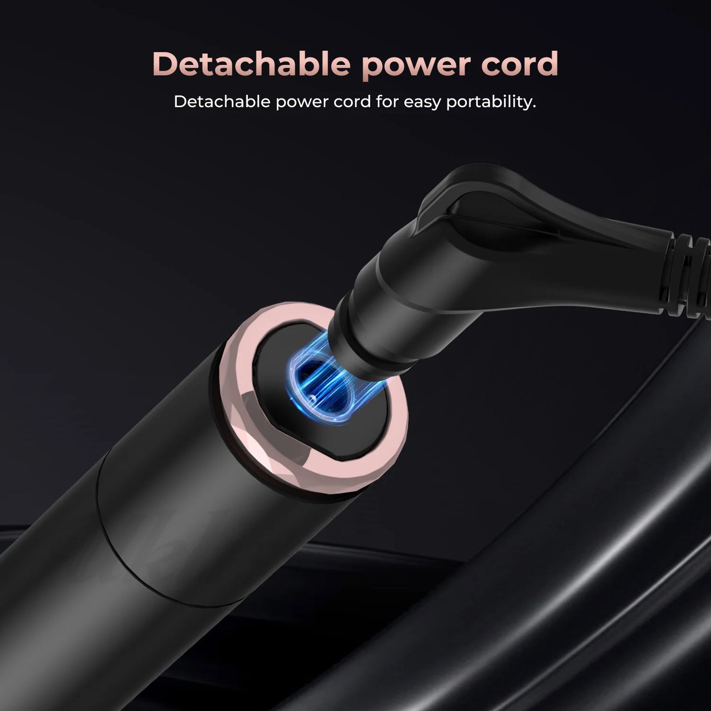 Heated Round Brush Portable Curling Iron