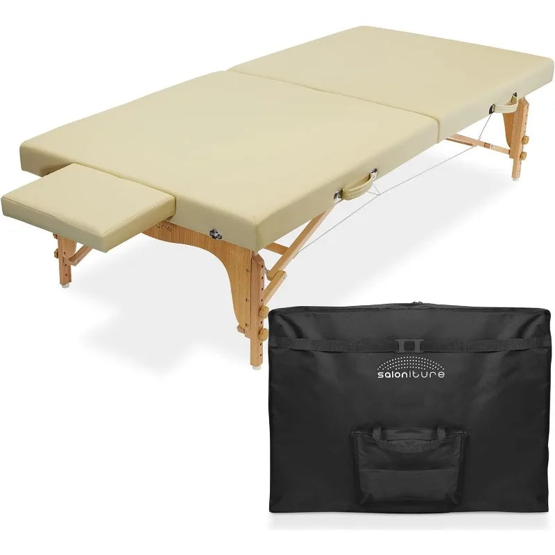 Portable Physical Therapy Massage Table - Low to Ground Stretching Treatment Mat Platform - Black