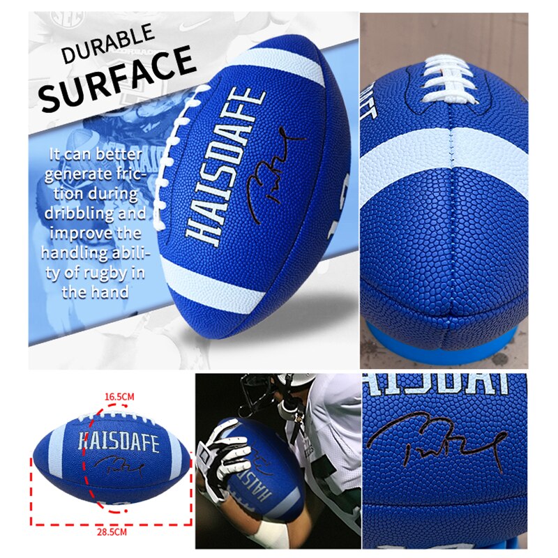 2023 American Football Rugby Ball Size Official Size Junior Football Training Practice Team Sports Rugby Football