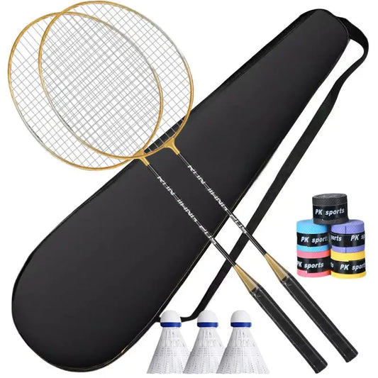 Badminton Racquet Badminton Set For Adults 2pcs Lightweight Badminton Equipment With Sweat Absorbent Grip Ideal For Sports