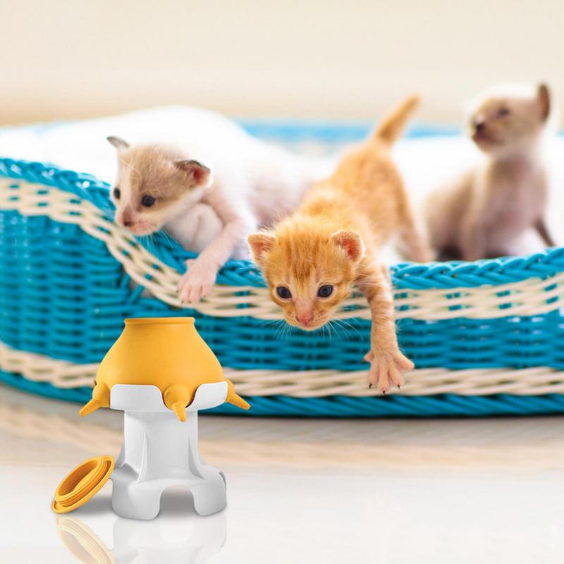 Nipple Puppy Feeder Milk Replacer Puppy Bottles Feeder Pet Milk Feeding Bowl For Multiple Puppies Kittens Small Dogs Cats