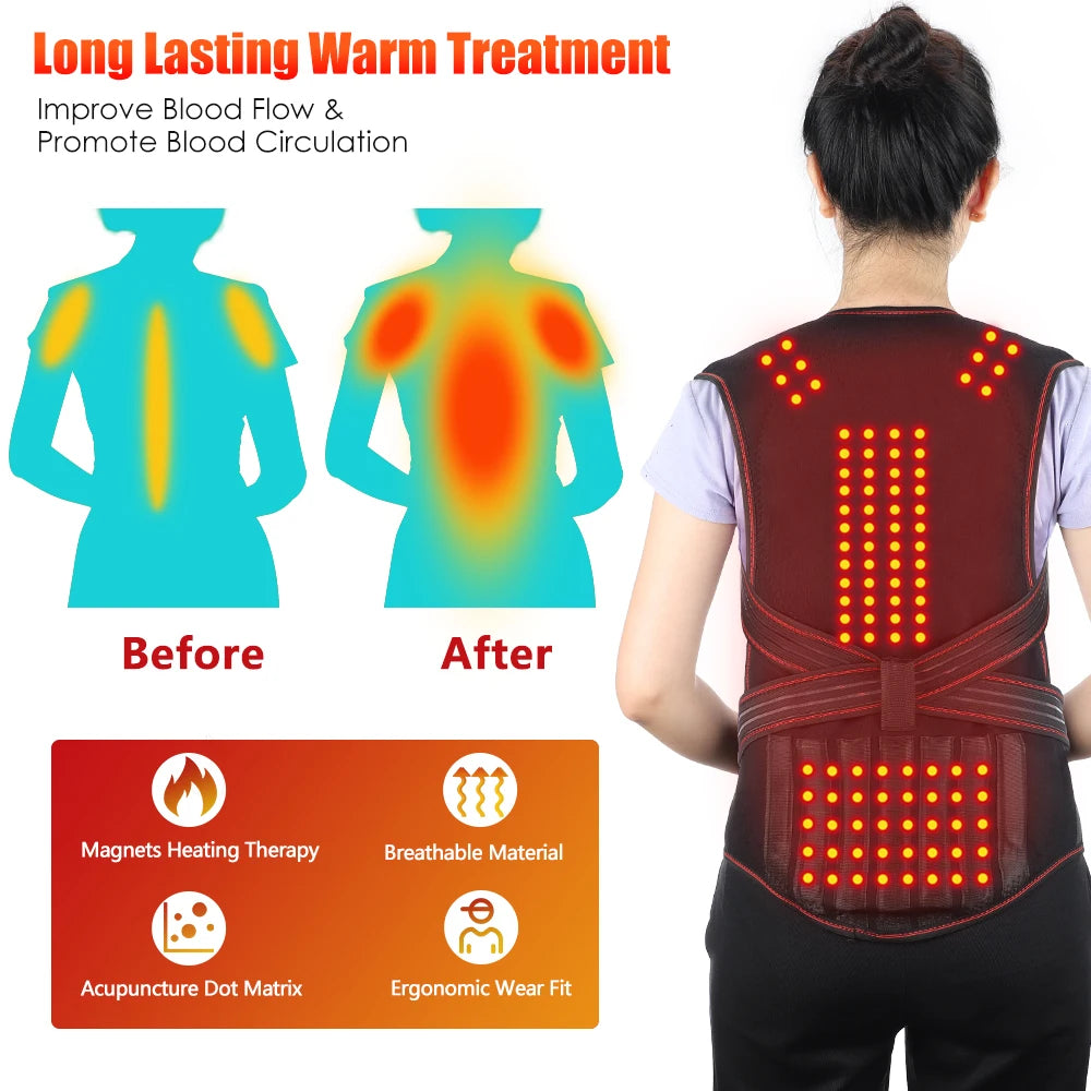 118 Tourmaline Magnetic Therapy Self-Heating Shoulder Wrap