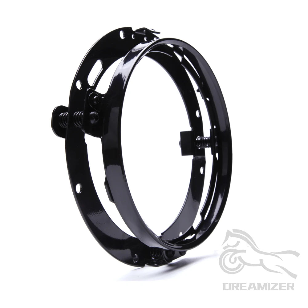 Chrome Black Mounting Bracket Trim Ring For 7 Inch Round LED Headlight Headlamp Car Motorcycle Accessories