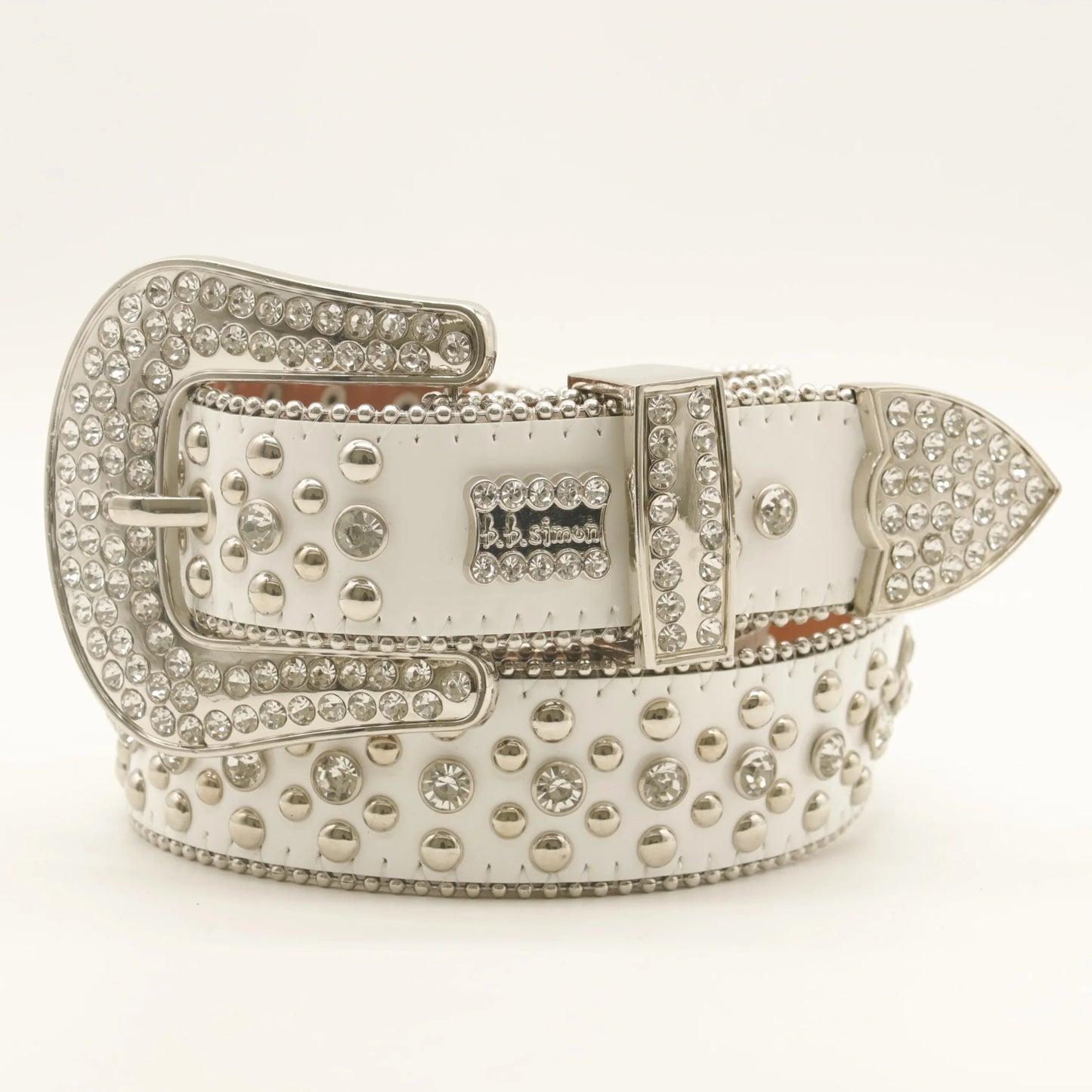 Rhinestones Western Belts Studded Men Women