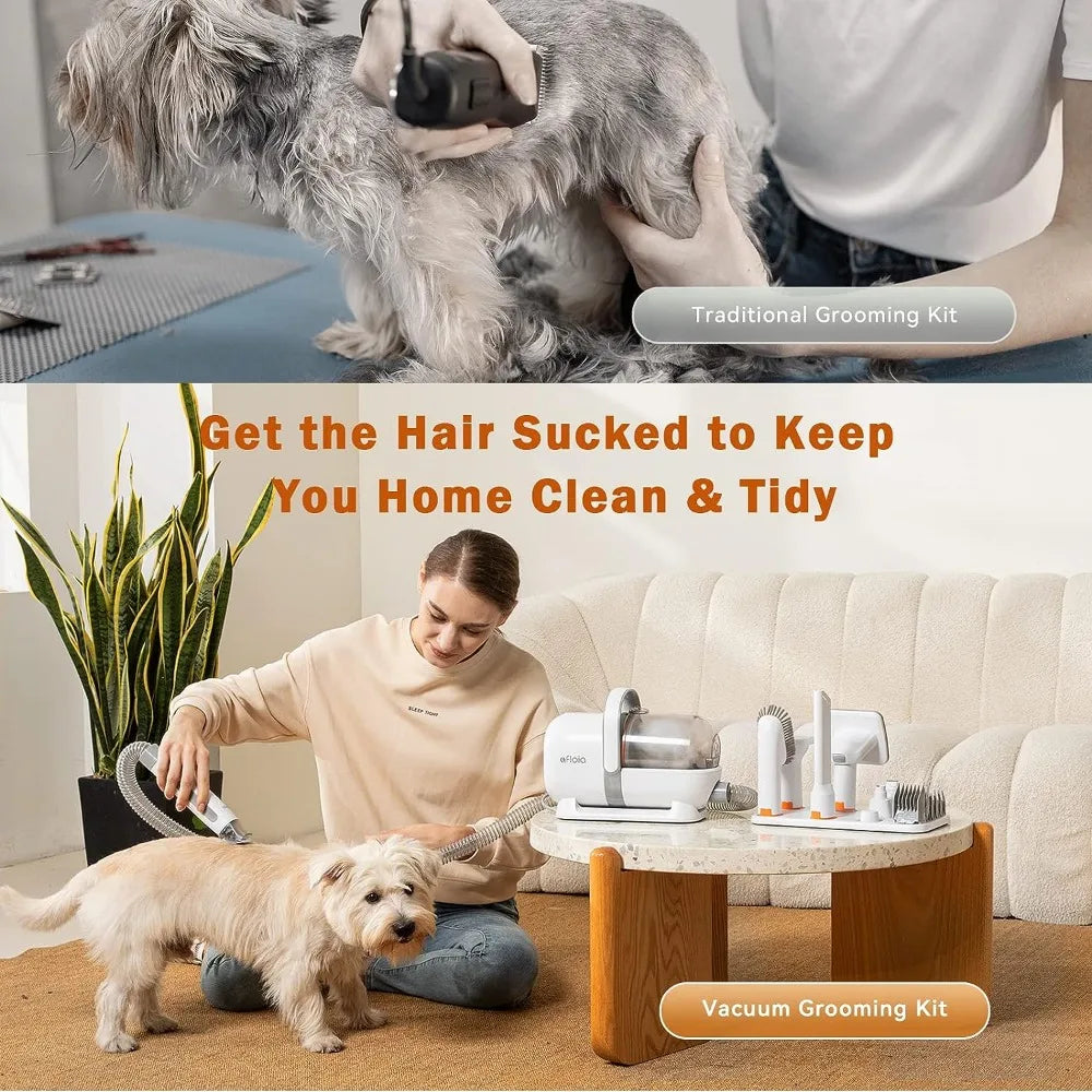 Pet Grooming Vacuum & Clippers Nail Trimmer Grinder