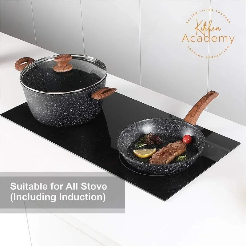 Induction Cookware Sets - 12 Piece