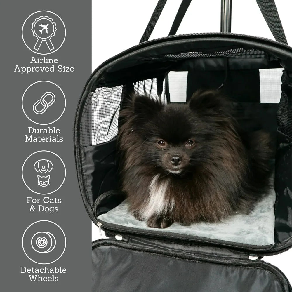 Pet Carrier with Wheels – Airline Approved