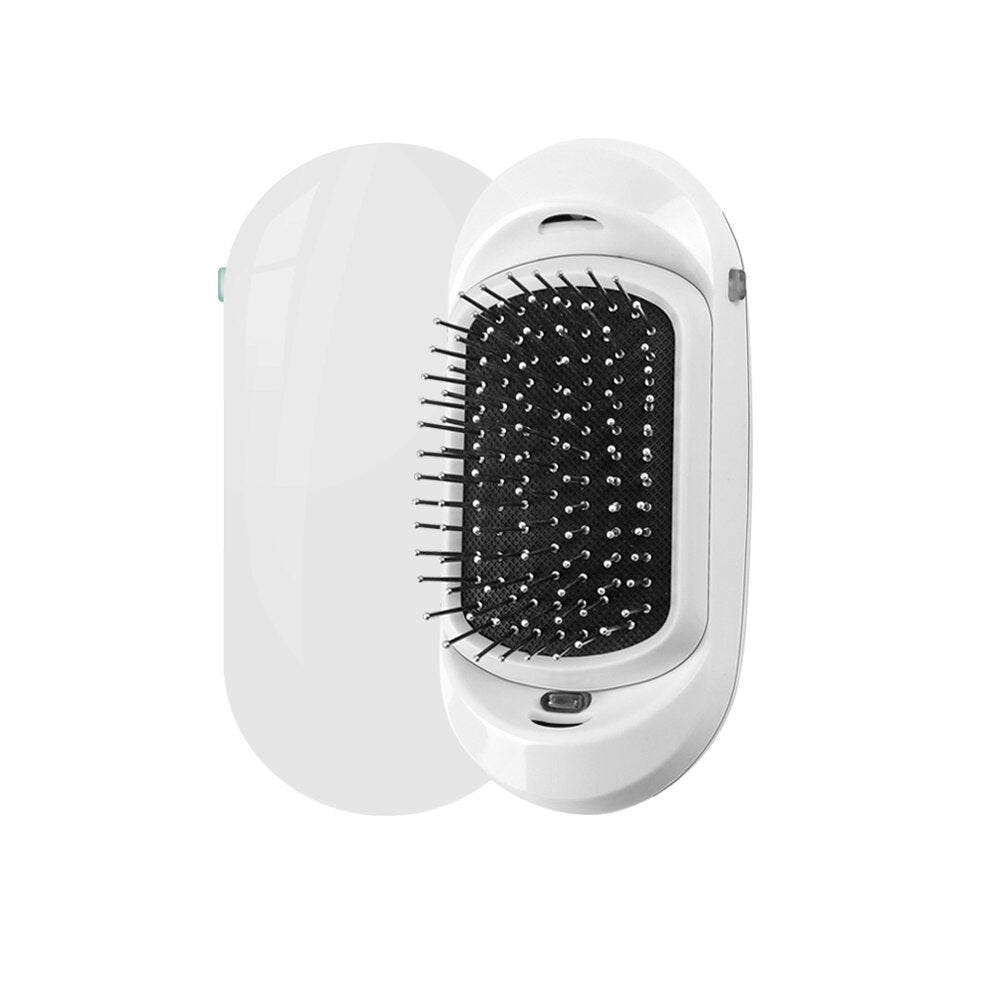 New Version Ionic Hairbrush Portable Negative Ions Product Electric Massage Hairbrush Anti-static Hair Brush