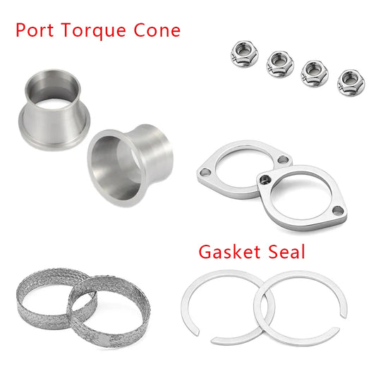 Motorcycle Accessories Exhaust Flange Gasket Seal Drag Pipes Adapters Port Torque Cone For 1986-UP Harley-Davidson