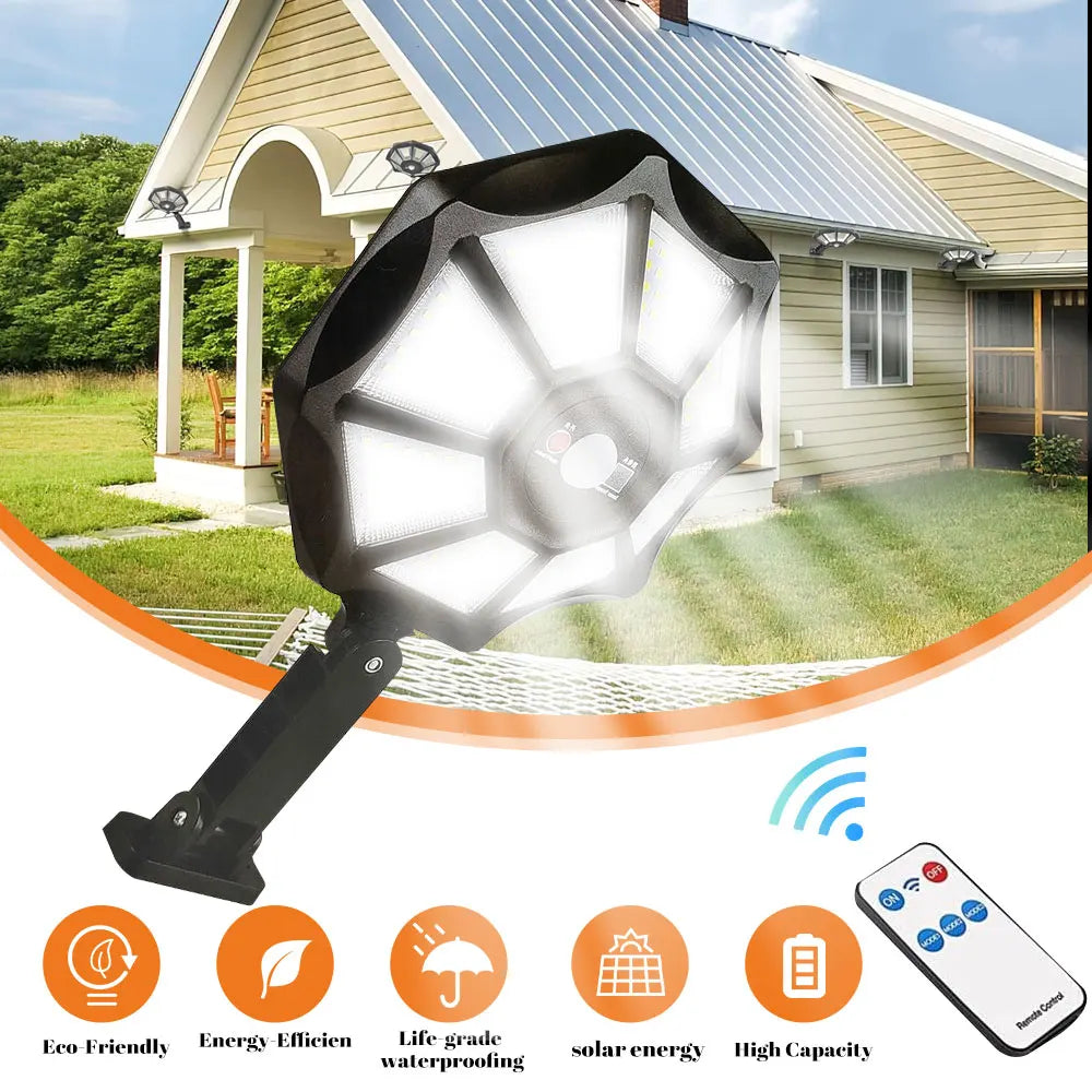 2400mAh LED Solar Waterproof Security Flood Lights