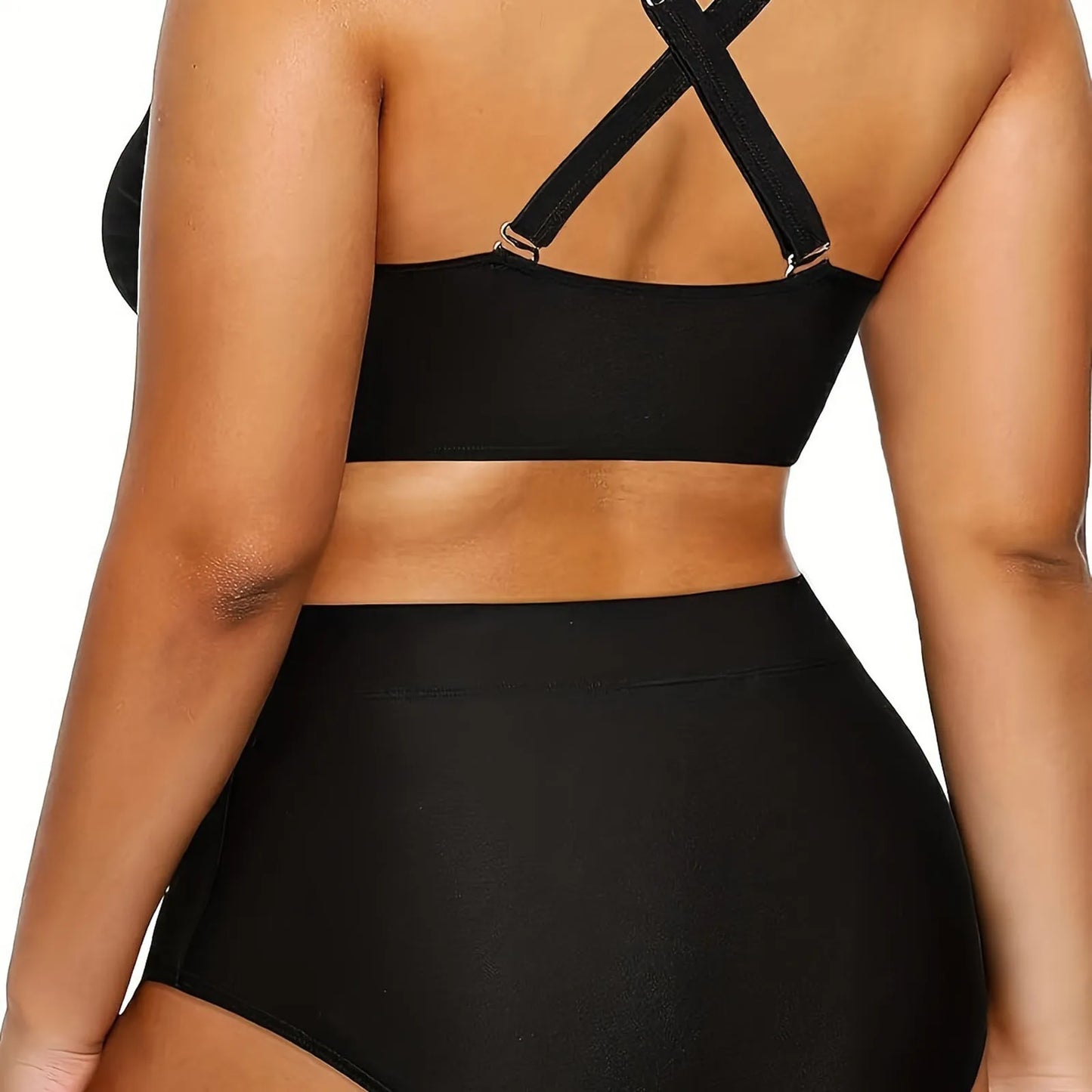 Plus Size High Waisted Bikini Sets Two Pieces