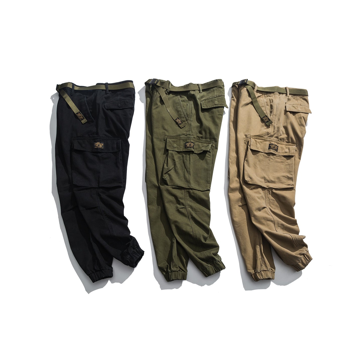 High Quality Cotton Military Joggers Men Streetwear Tactical Pants Fashion With Belt Cargo Pants Army Trousers Harajuku Clothes - DJVWellnessandPets