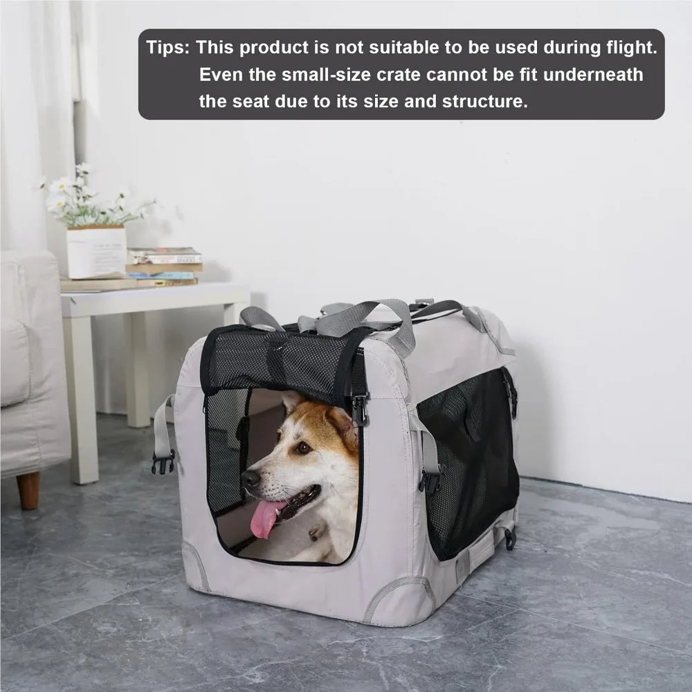 Carriers for Traveling/Indoor and Outdoor, Pet Crate Carrier