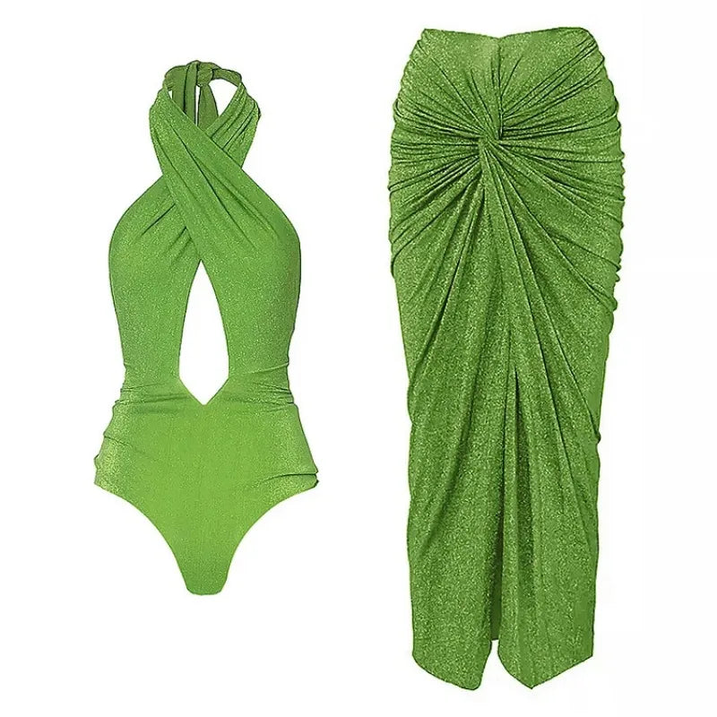 New Luxury One-Piece Women's Swimsuit Outfits