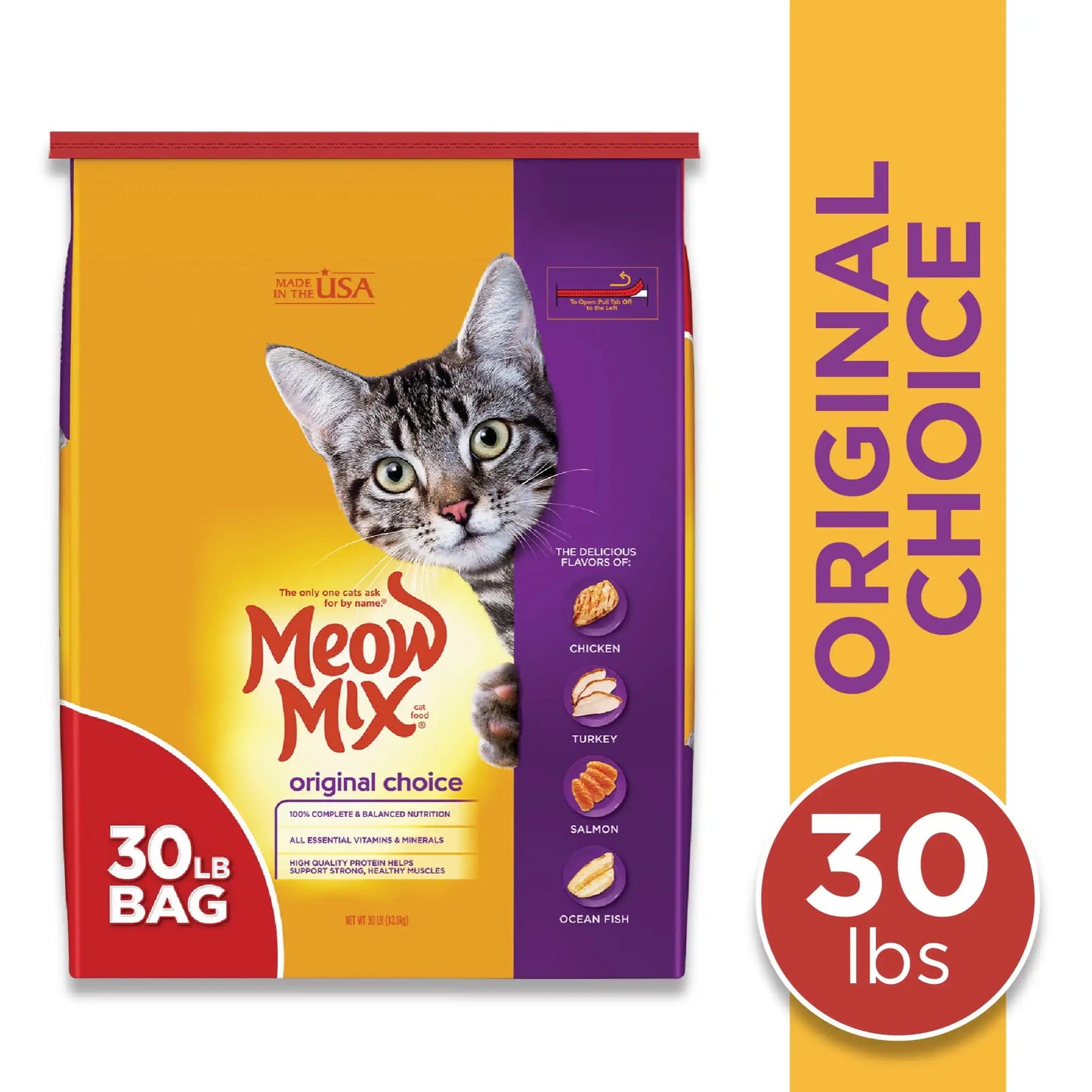 Meow Mix Original Choice Dry Cat Food, 30 Pounds