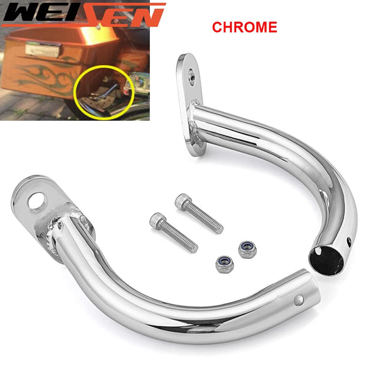 Motorcycle For Harley Davidson Electra Glide FLHT  1997-2008 Chrome Gloss Black Saddlebag Guard Eliminator Bracket