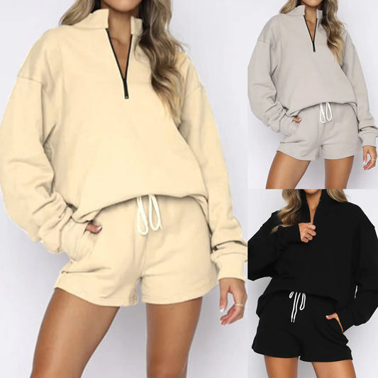 Women Sweatshirt Suits 2 Piece Pullover