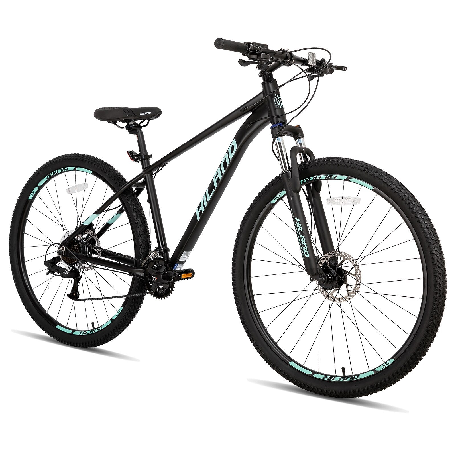 Hiland 29 Inch Mountain Bike for Men Adult Bicycle, Aluminum Hydraulic Disc-Brake 16-Speed with Lock-Out Suspension Fork MTB - DJVWellnessandPets