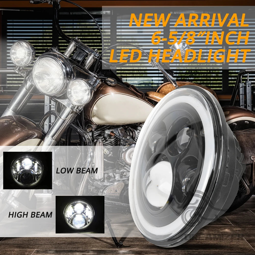 Special Universal 7"LED Headlight DRL RGB APP Remote Control For Harley Davidson Touring Road King Accessories