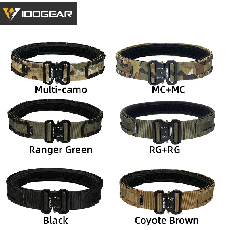 IDOGEAR Tactical 2-inch Combat Belt Quick  Release