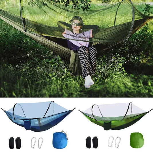 Tent Hammock Camping Hammock With Net Essential Camping Gear For Outdoor Adventures High Load-Bearing 2 Adjustable