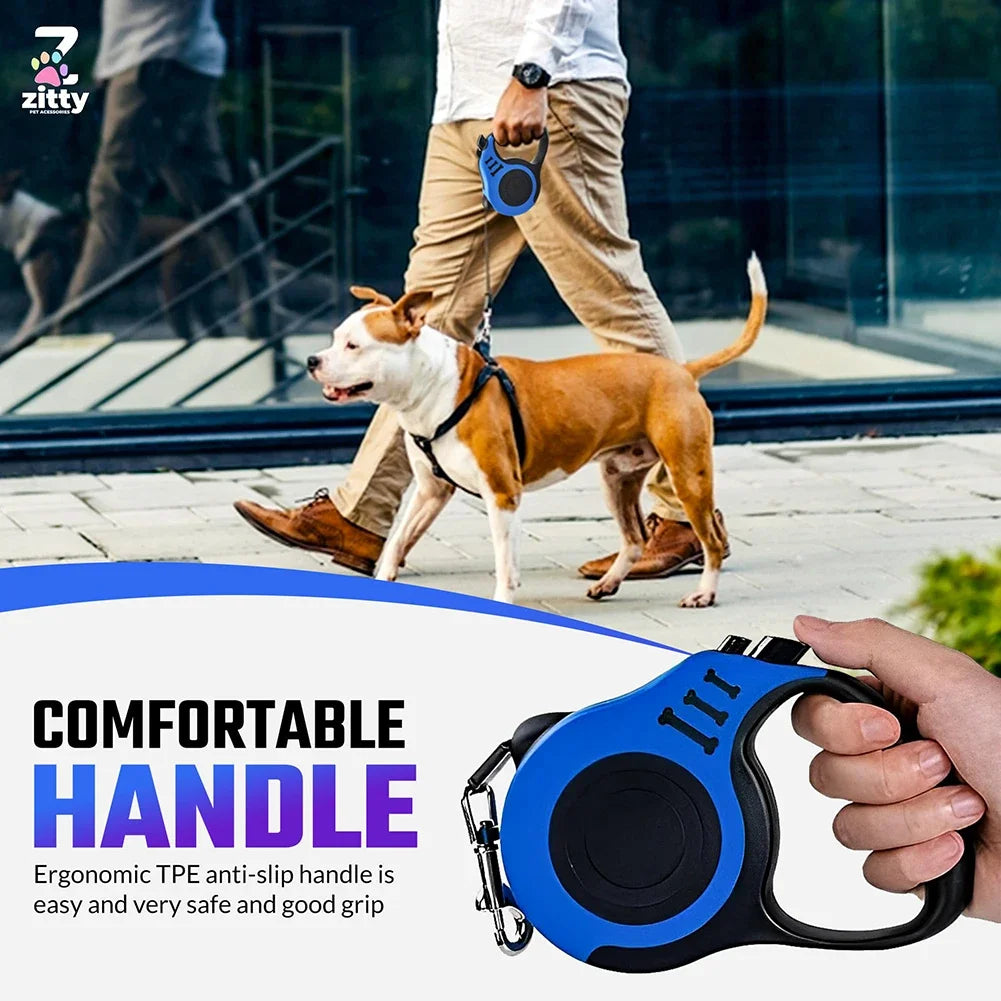 Retractable Dog Leash for Apple Airtag 16 Feet Long for Small Medium Dogs Pets Cat up to 33lbs Dog Harness Puppy Leads Collars