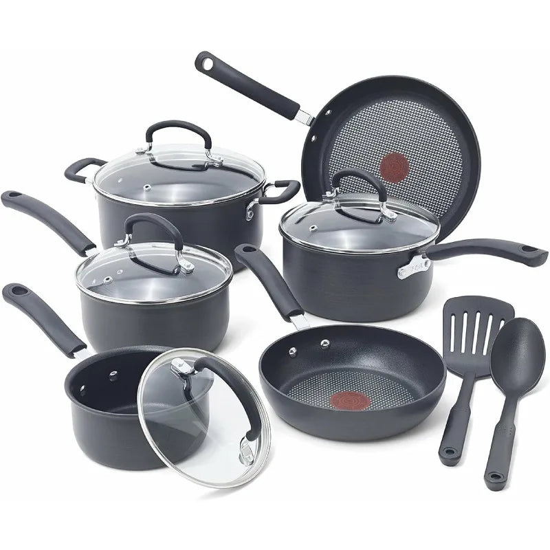 T-Fal Ultimate Hard Anodized Nonstick Cookware Set 12 Piece