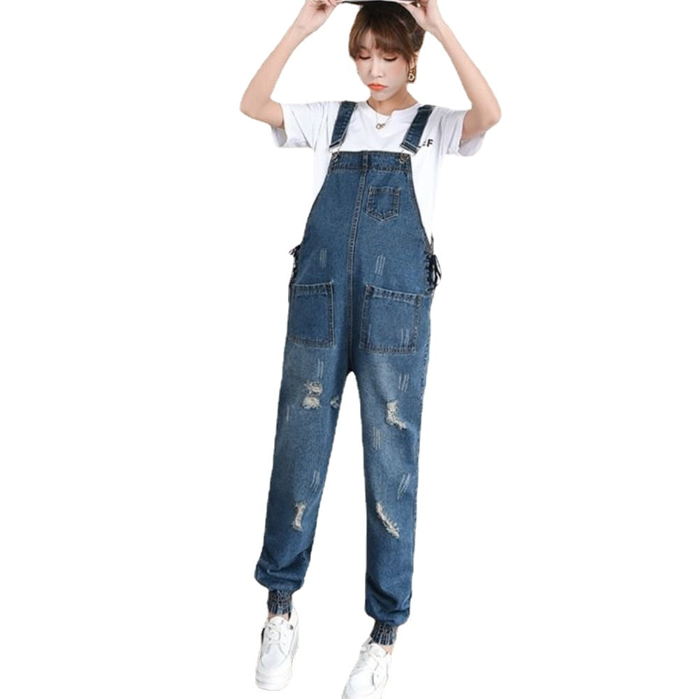 Wide Leg Loose Denim Maternity Bib Jeans Jumpsuits Clothes for Pregnant Women pregnancy photoshoot Overalls Pants Spring Casual