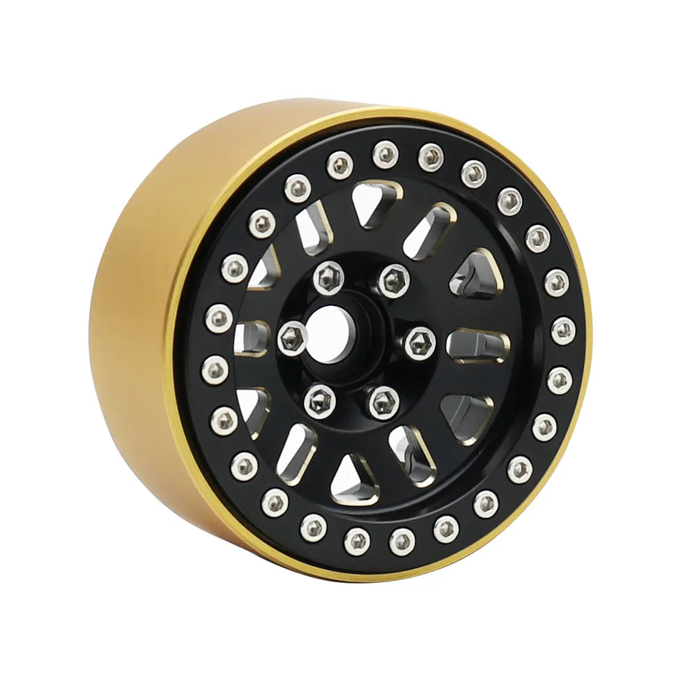 240g/1Pcs Brass Heavy 1.9Inch Beadlock Wheel Rim Hub for 1/10 RC Crawler Car TRX4 TRX6 Axial SCX10 III AXI03006 YK4082