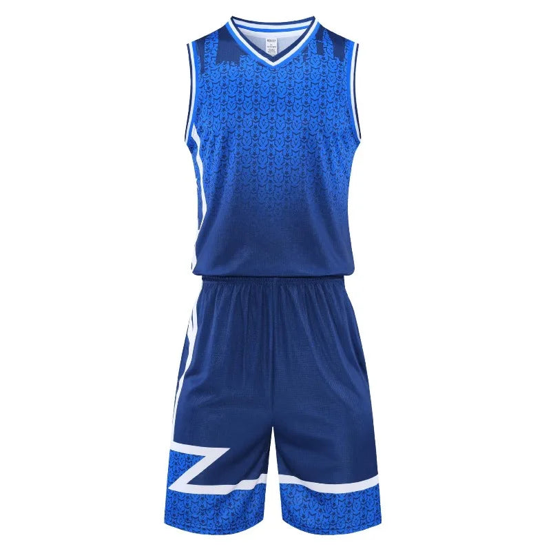 Adults Basketball Sets Sleeveless Sports Shirts Printed Customizable Breathable Team Uniform Basketball Training Accessory