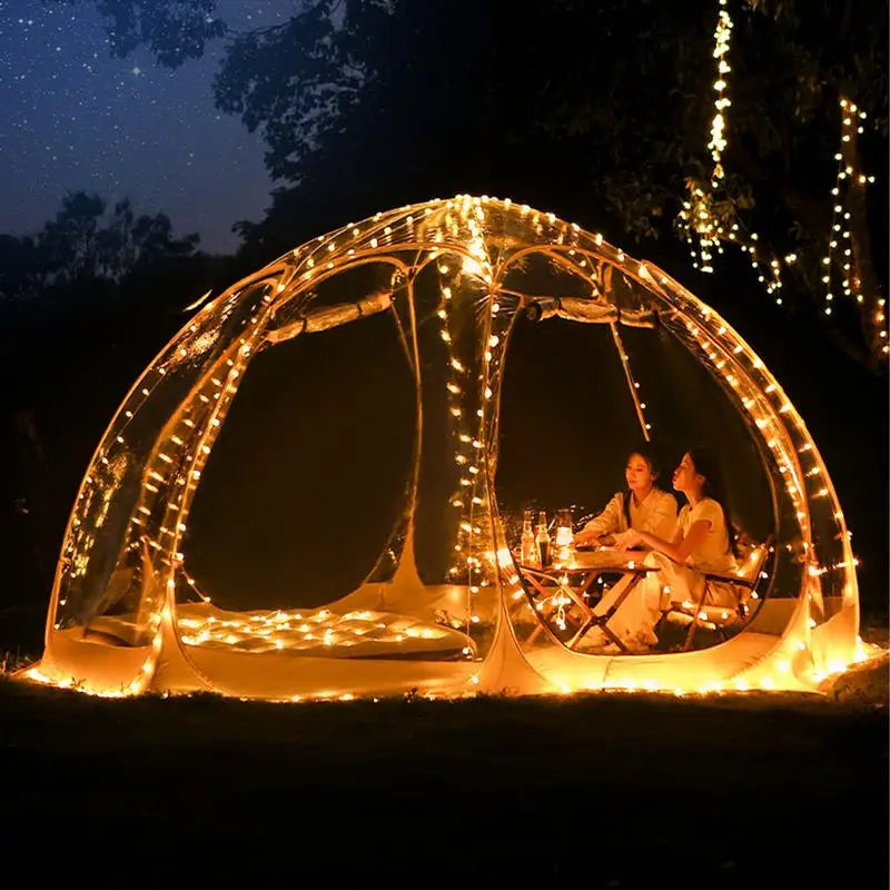 Outdoor Transparent Dome Tent Camping Tent Waterproof Folding Starry Bubble House Beach Camping Sun Room For Hiking travel