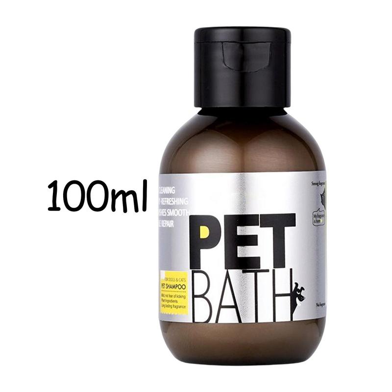 Pet Shampoo For Dogs 100ml Cats Plant Extract Shampoo For Smoother Hair Food Grade Puppies Kitten Shampoo With Aroma For Smelly