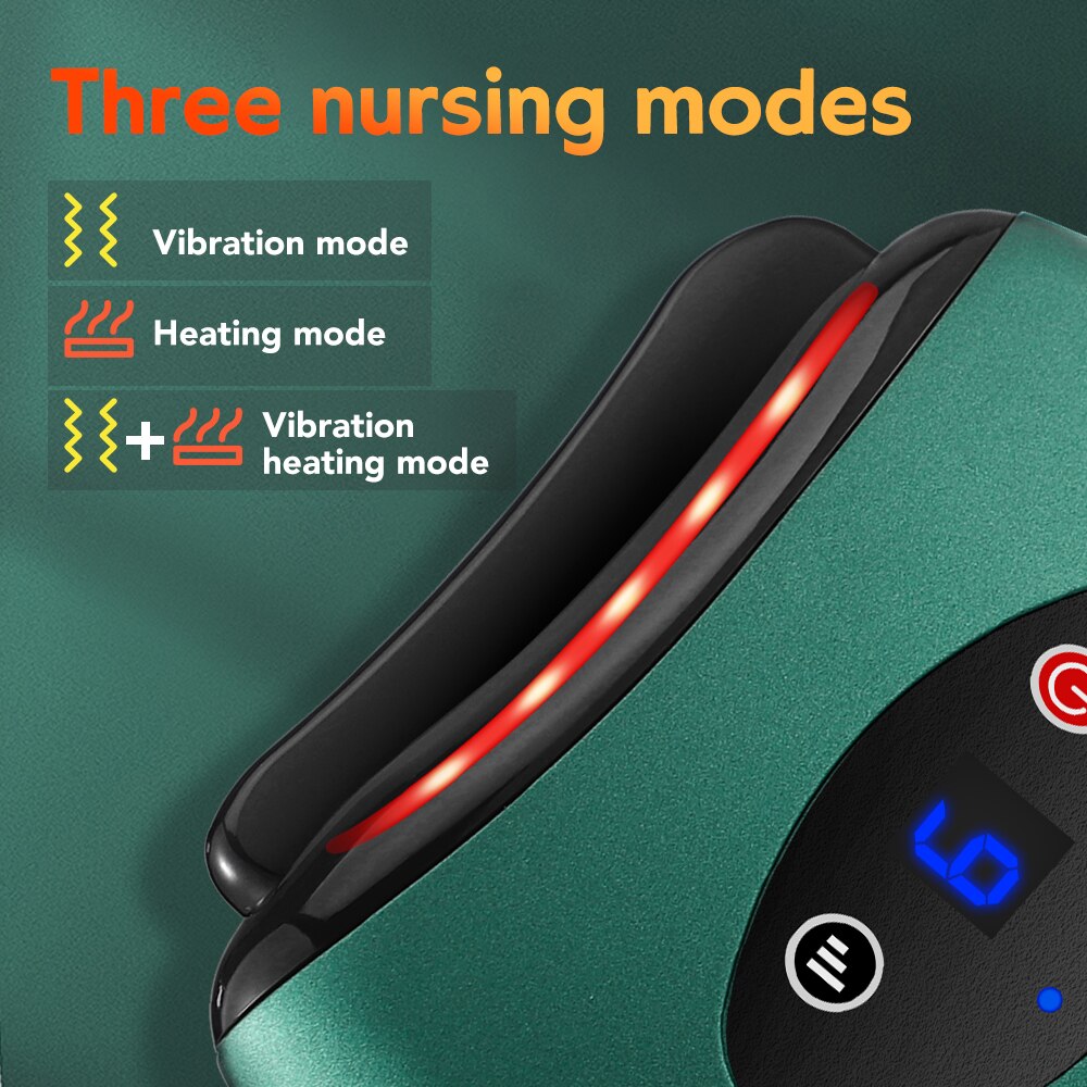 Electric GuaSha Massager Hot Stone Heating Vibration Scraping Fat Burning Neck Massage Face Skin Lifting Removal Wrinkle Tools