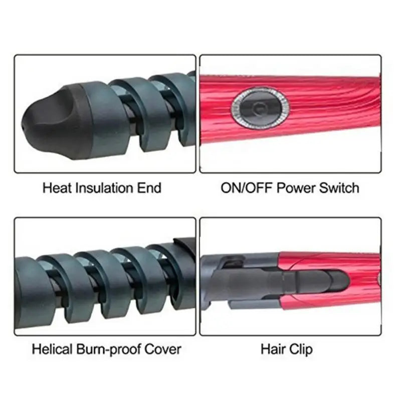 Hair Curling Iron Straightener Andr 2 In 1 Portable Automatic