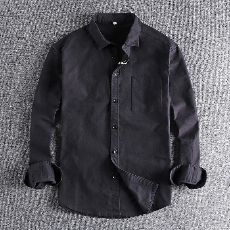 Men's Japanese Style Handsome Simple Micro Loose