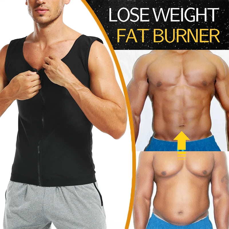 Men Abdomen Reducer Body Shaper Promote Sweat Sauna Vest