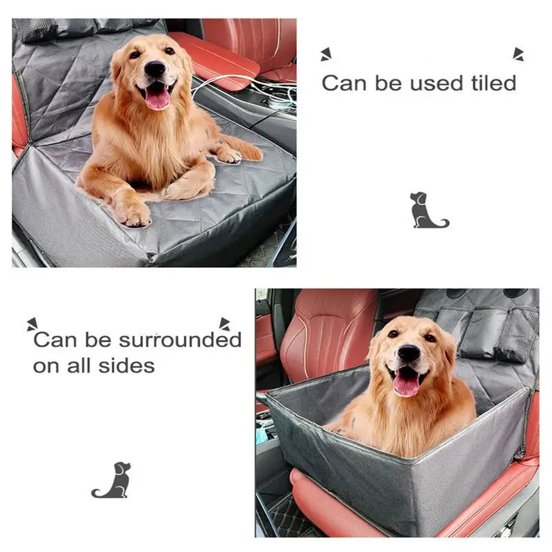 Pet Seat Carrier Bag With Detachable Cushion Pockets