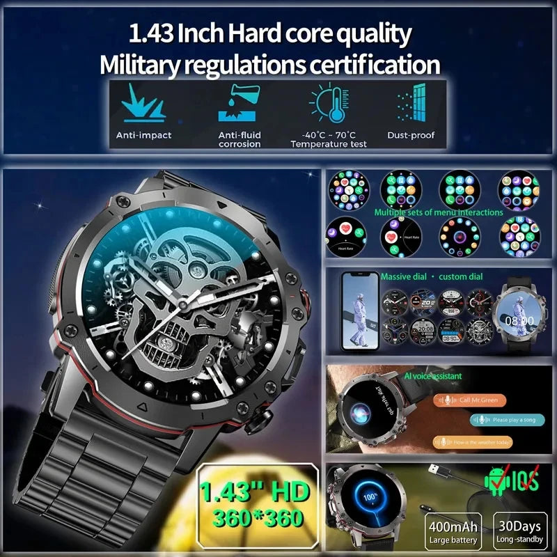 Xiaomi Health Heart Rate Monitor Smartwatch Men Outdoor Sports 360 AMOLED HD Screen Smart Watch Bluetooth Calling Clock Women