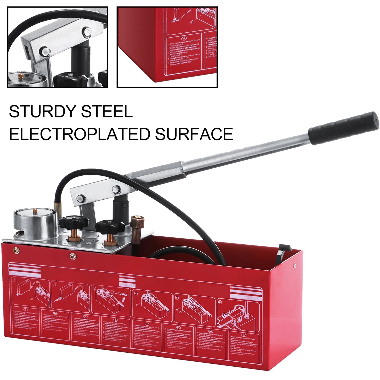 VEVOR Hydraulic Manual Pressure Test Pump