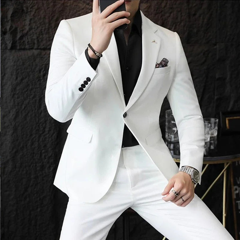 Men's Suit Jacket Vest Pants Fashion