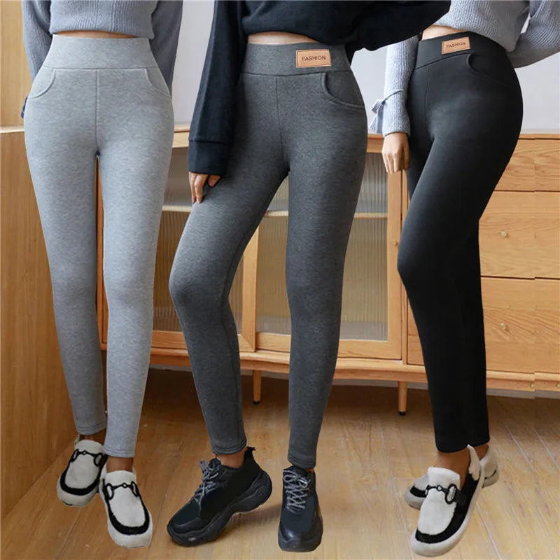 Women Lamb Cashmere Leggings Winter