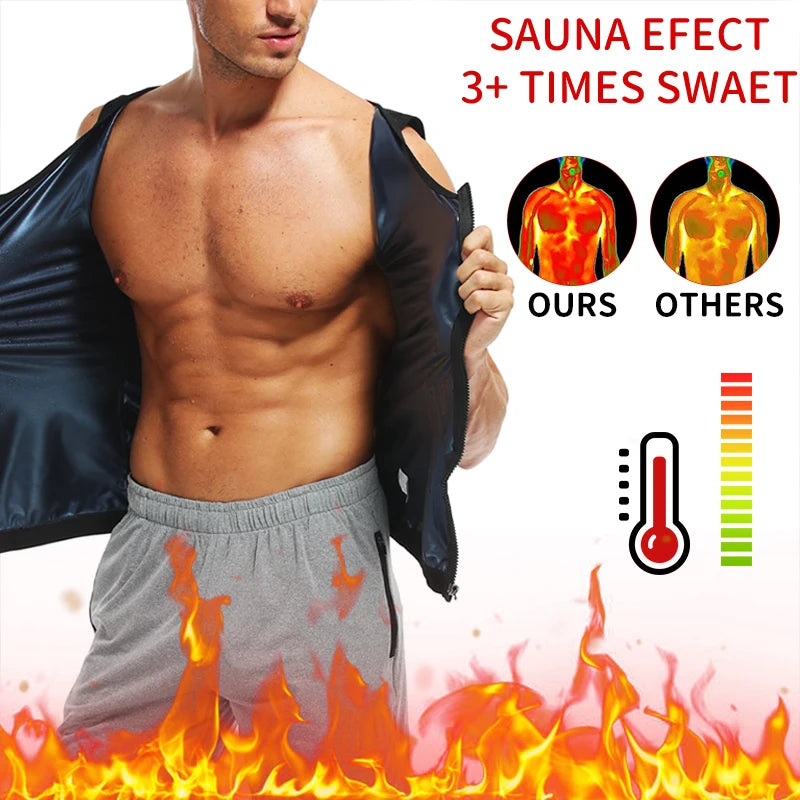 Men Abdomen Reducer Body Shaper Promote Sweat Sauna Vest