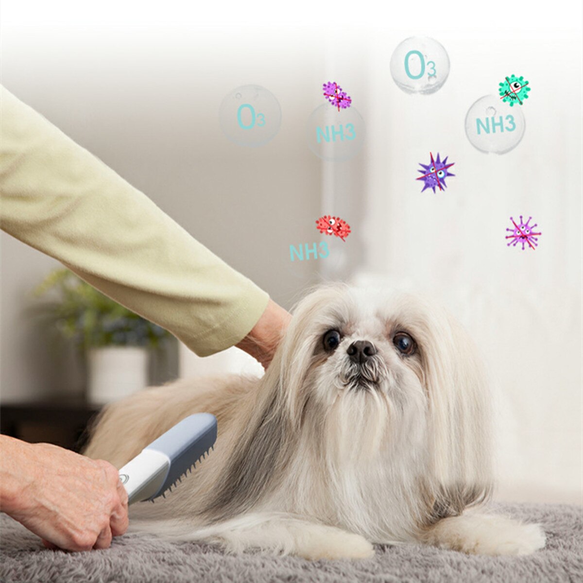 Electric Pet Comb Massage Deodorant Sterilization and Disinfection Dog Cat Cleaning Comb Hair Brush Flea Dog Comb Cat Grooming